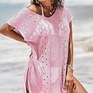 Dokotoo Pink Beach Cover-Up